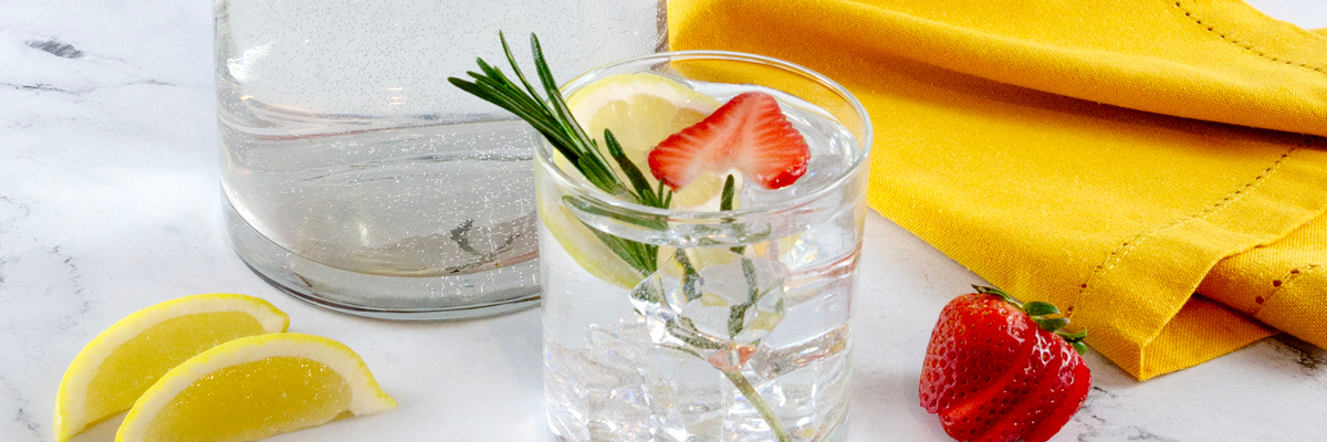 Strawberry Lemon Rosemary Water