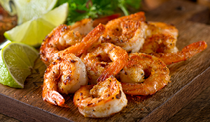 shrimp with lime