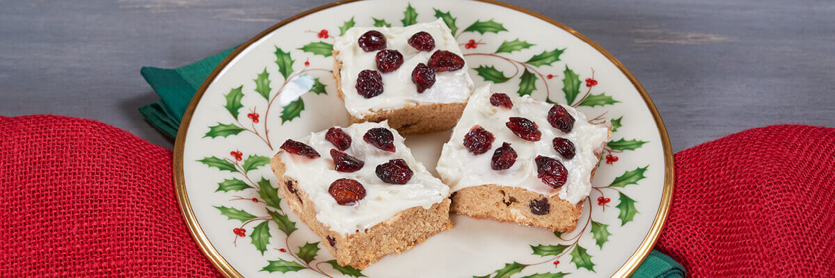 Cranberry Blondies