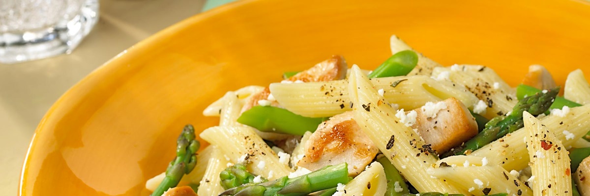 Feta Pasta Chicken and Asparagus