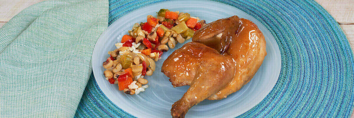 Glazed Cornish Game Hen for Two