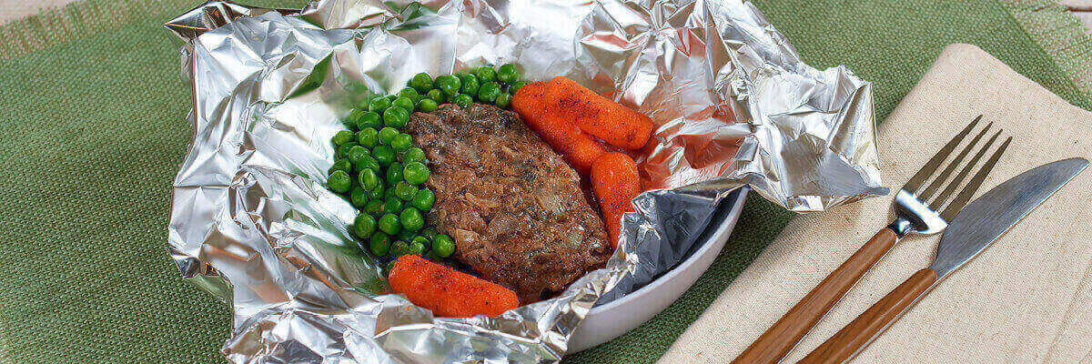Ground Beef and Veggie Foil Pack Dinner