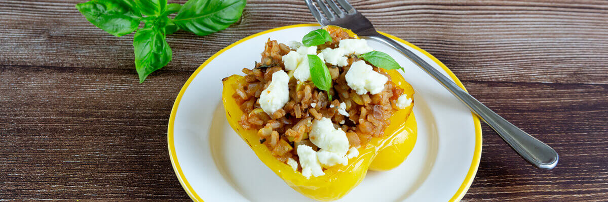 Lentil Stuffed Peppers