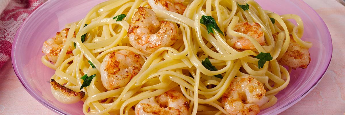 Linguini with Garlic and Shrimp