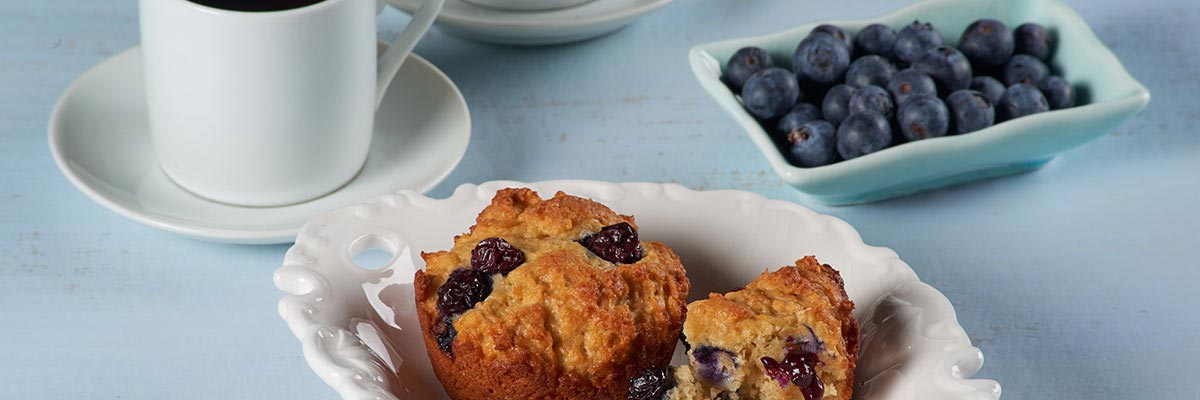 Protein Booster Blueberry Muffins