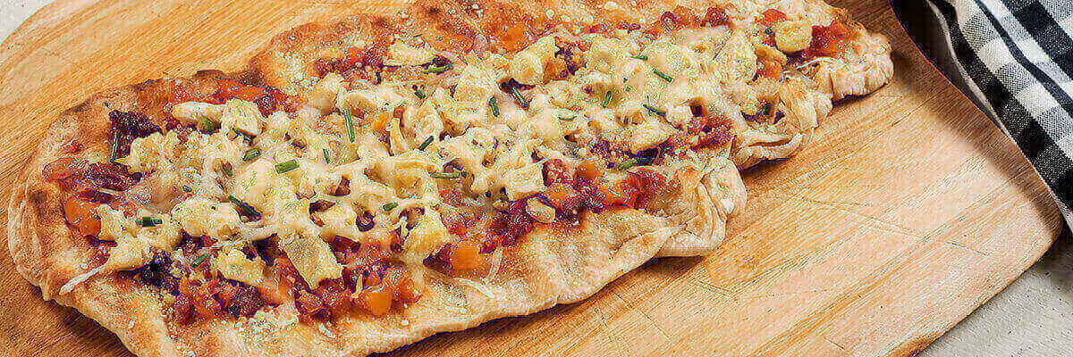 Grilled Chicken Pesto Pizza