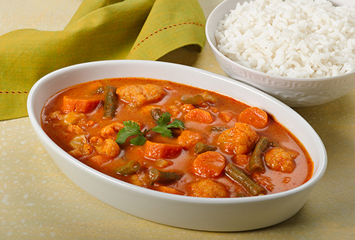 Thai Red Curry Vegetables And Rice Davita