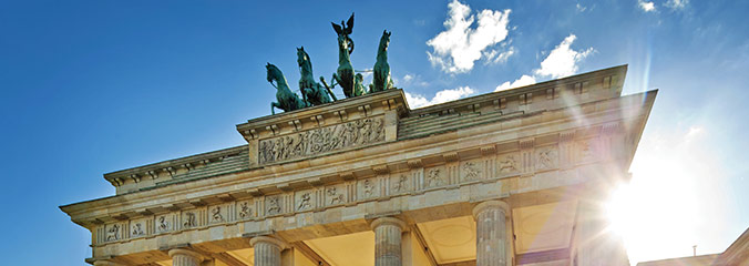 Ancient building with columns in Germany