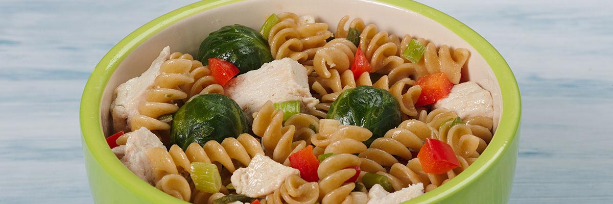 Chicken Pasta with Brussels Sprouts 