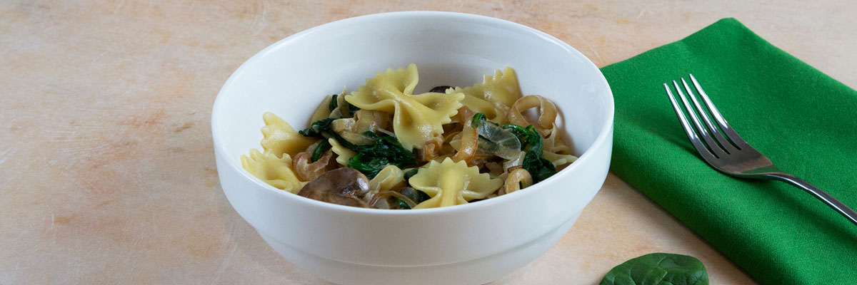 Creamy Bowtie Pasta with Veggies