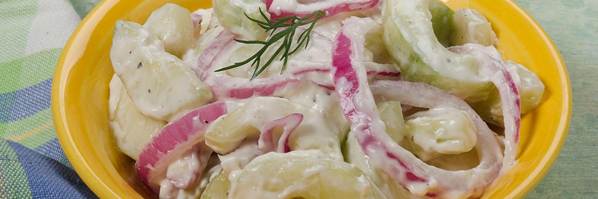 Cucumbers with Sour Cream