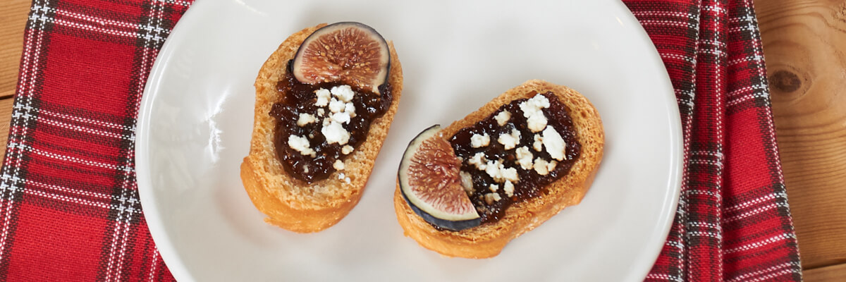 Fig and Goat Cheese Crostini