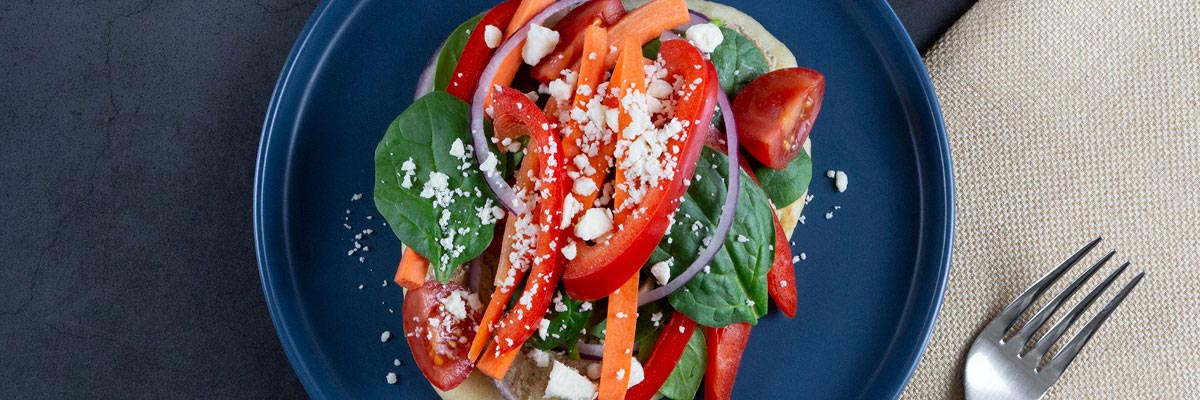 Flatbread Veggie Wrap
