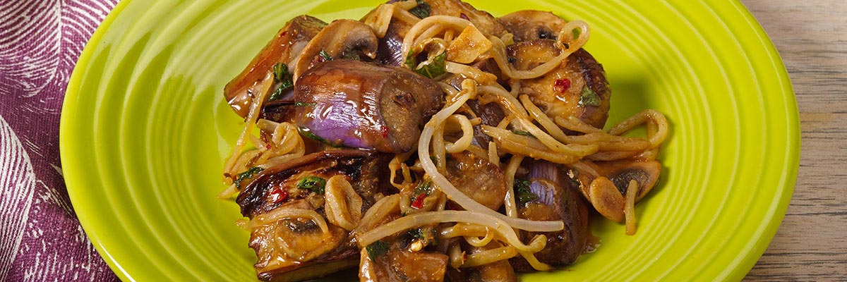 Garlic Ginger Eggplant