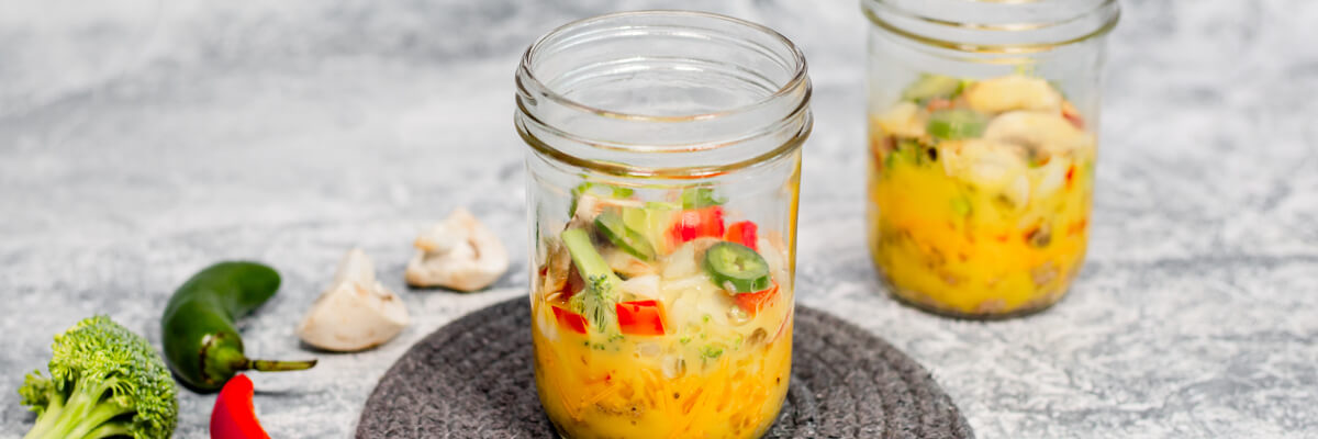 Microwave Egg and Veggie Jars