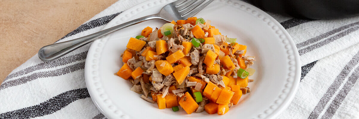 Pork Tenderloin Sweet Potato Hash