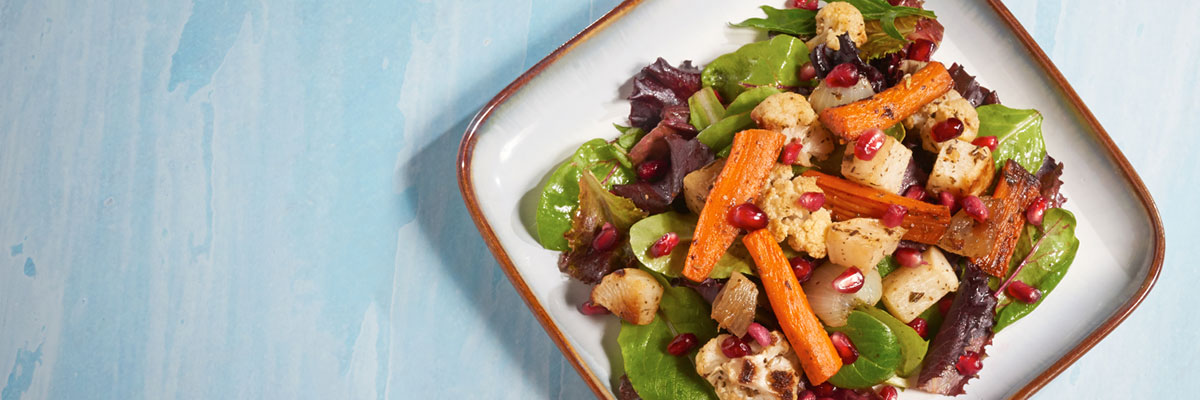 Roasted Carrot and Cauliflower Salad