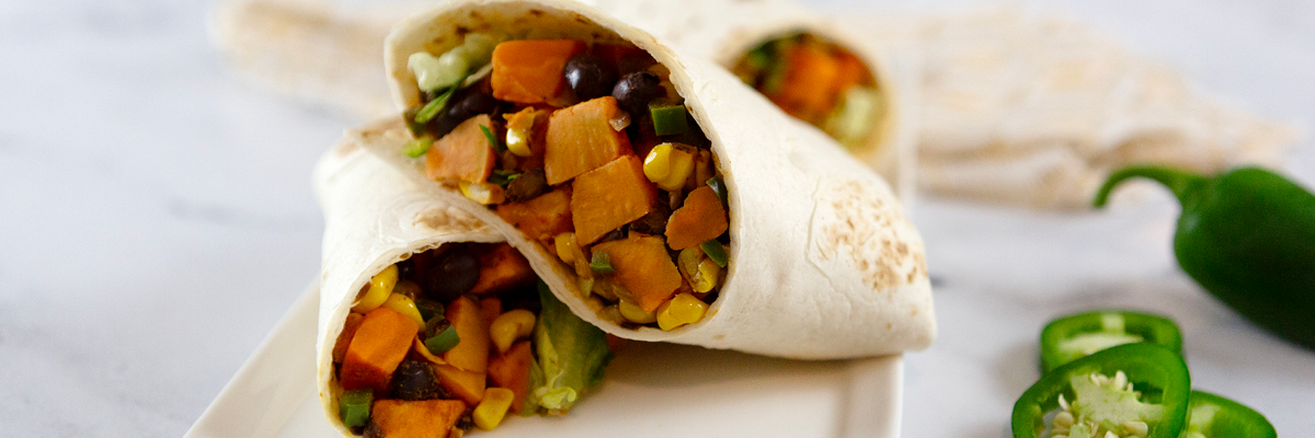 Sweet Potato Black Bean Burrito