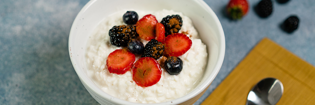 Triple Berry Salad with Cottage Cheese