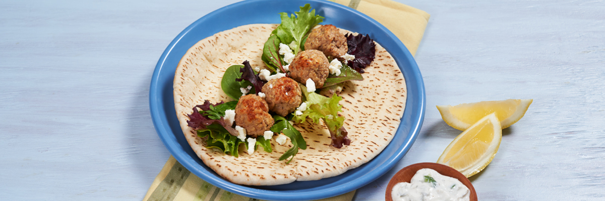 Turkey Meatball Gyros