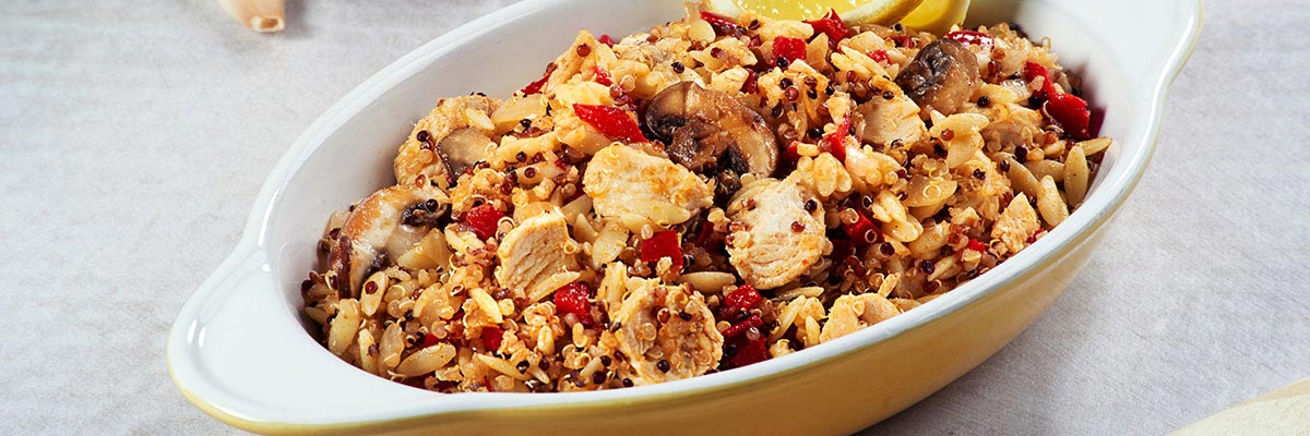 Chicken Lemon Orzo Quinoa