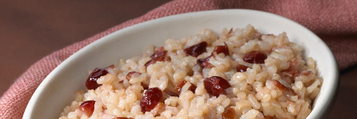Cranberry and Roasted Garlic Risotto