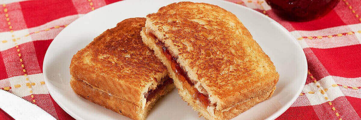 Grilled Peanut Butter and Jelly Sandwich