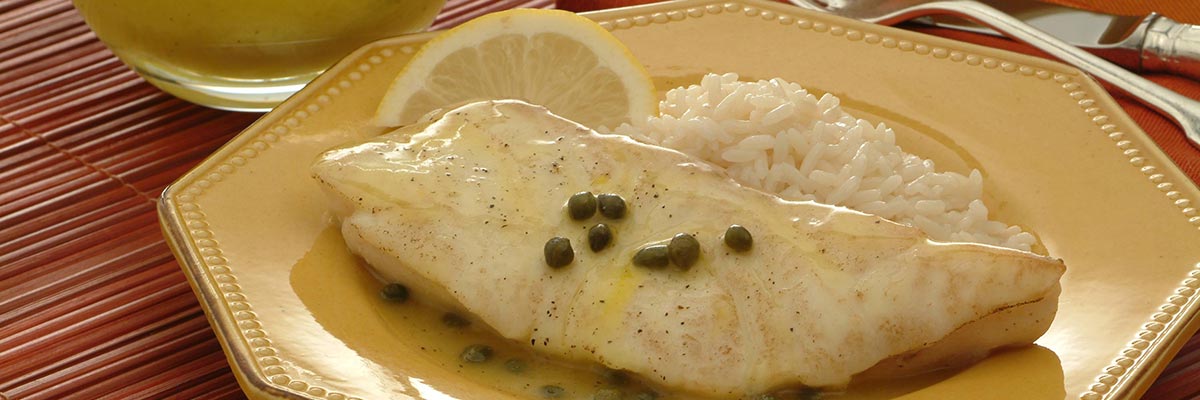 Halibut with Lemon Sauce