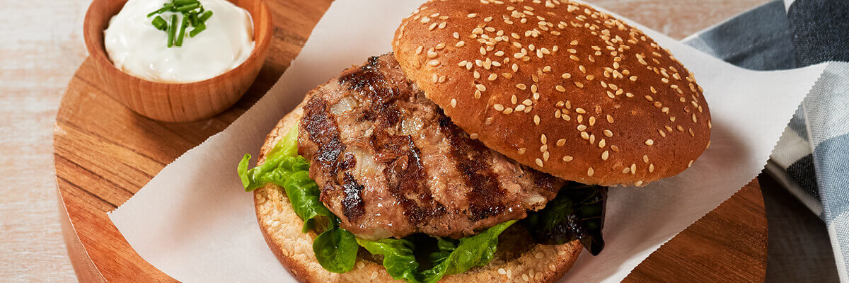 Sour Cream and Onion Turkey Burgers