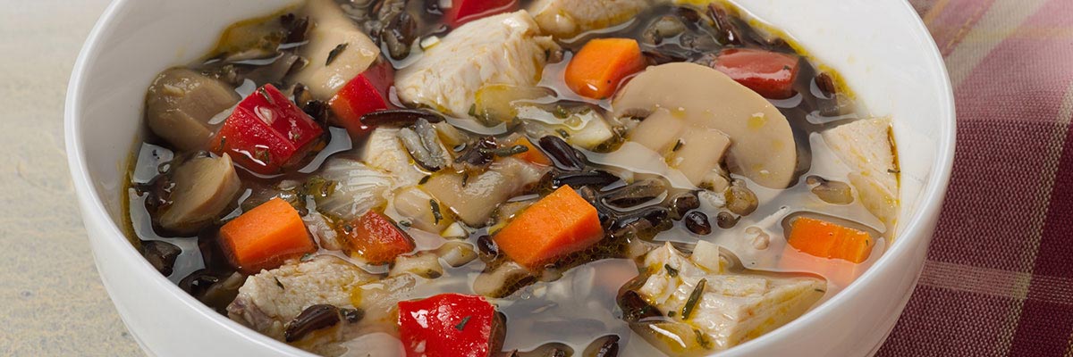 Turkey Wild Rice Mushroom Soup